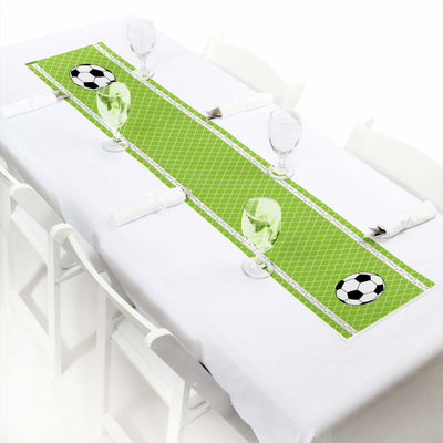 GOAAAL! - Soccer - Petite Baby Shower or Birthday Party Paper Table Runner - 12" x 60"