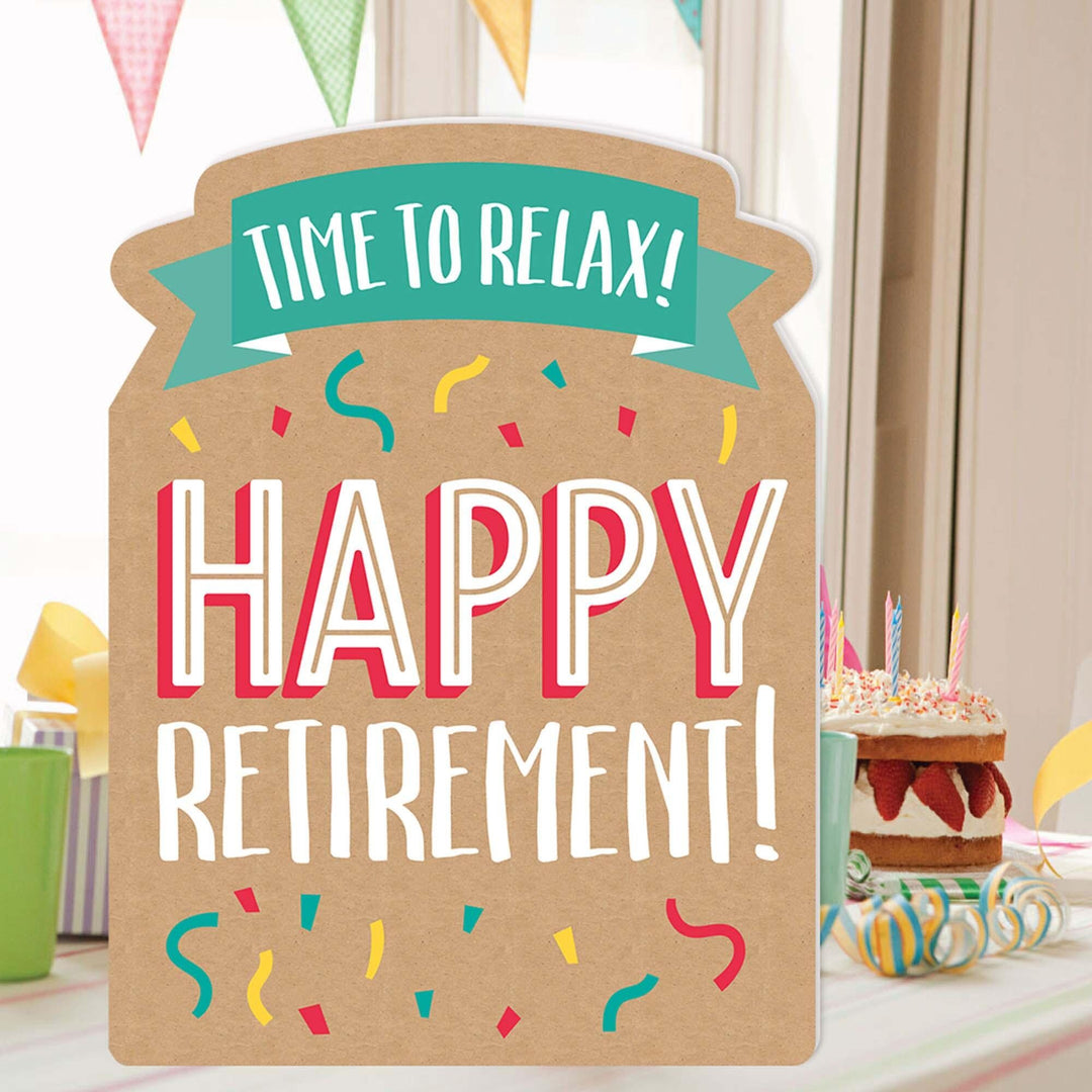 Retirement - Congratulations Giant Greeting Card - Big Shaped Jumborific Card - 16.5 x 22 inches