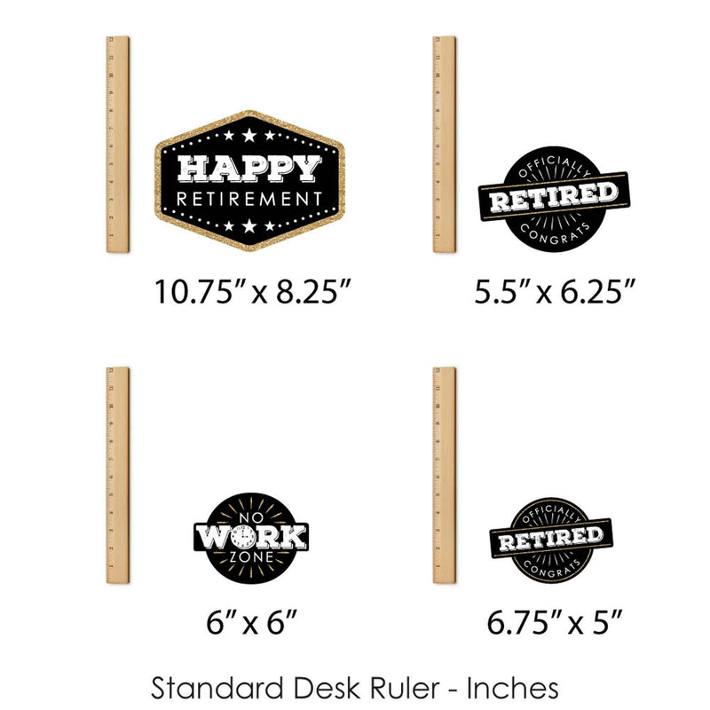 Happy Retirement - Retirement Party Centerpiece Sticks - Showstopper Table Toppers - 35 Pieces