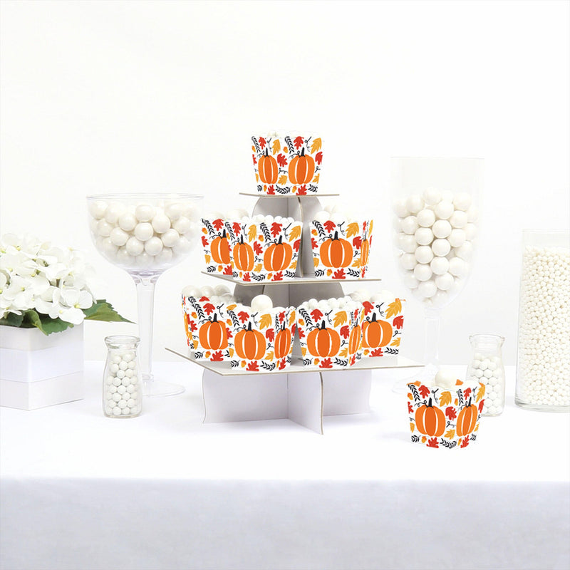 Fall Pumpkin - Party Mini Favor Boxes - Halloween or Thanksgiving Party Treat Candy Boxes - Set of 12