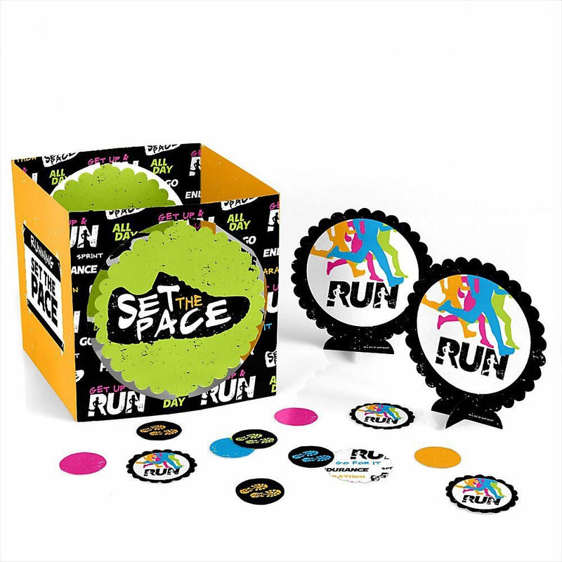 Set The Pace - Running - Track, Cross Country or Marathon Party Centerpiece and Table Decoration Kit