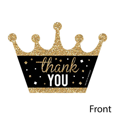 Prom - Shaped Thank You Cards - Prom Night Party Thank You Note Cards with Envelopes - Set of 12