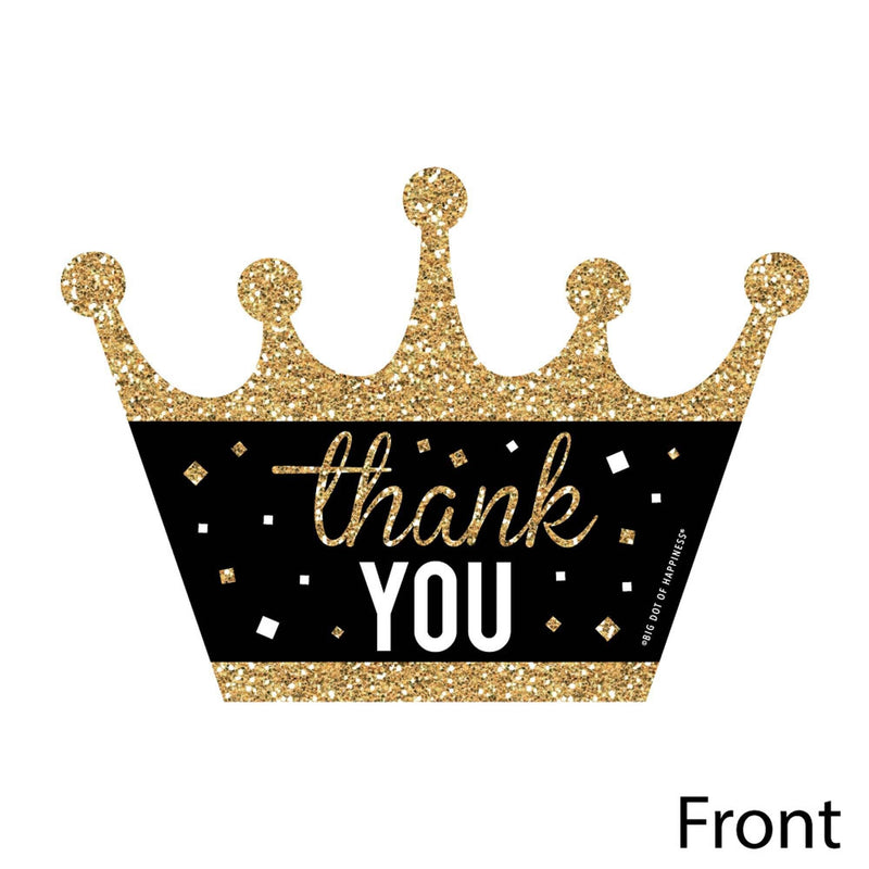 Prom - Shaped Thank You Cards - Prom Night Party Thank You Note Cards with Envelopes - Set of 12