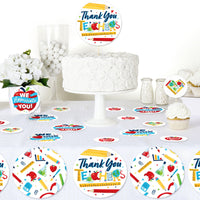 Thank You Teachers - Teacher Appreciation Giant Circle Confetti - Party Decorations - Large Confetti 27 Count
