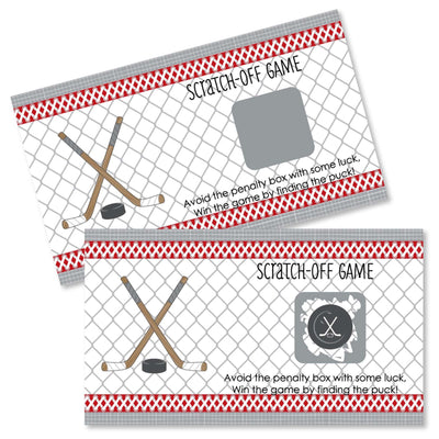 Shoots & Scores! - Hockey - Party Game Scratch Off Cards - 22 ct