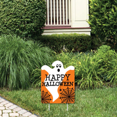 Spooky Ghost - Outdoor Lawn Sign - Halloween Party Yard Sign - 1 Piece