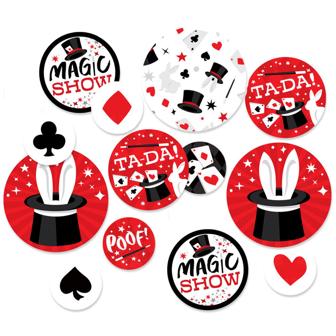 Ta-Da, Magic Show - Magical Birthday Party Giant Circle Confetti - Party Decorations - Large Confetti 27 Count