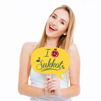 Funny Sukkot - Sukkah Jewish Holiday Photo Booth Props Kit - 10 Piece