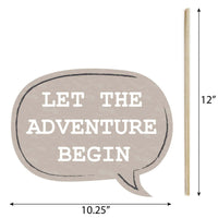 Funny World Awaits - 10 Piece Photo Booth Props Kit