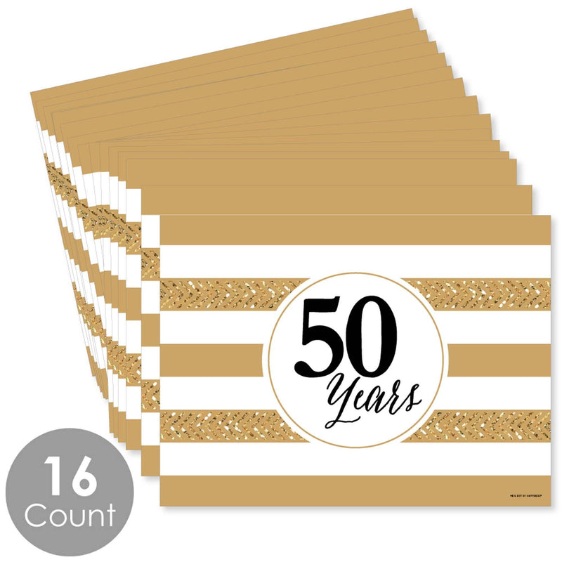 We Still Do - 50th Wedding Anniversary - Party Table Decorations - Anniversary Party Placemats - Set of 16