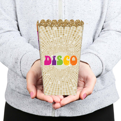 70's Disco - 1970's Disco Fever Party Favor Popcorn Treat Boxes - Set of 12