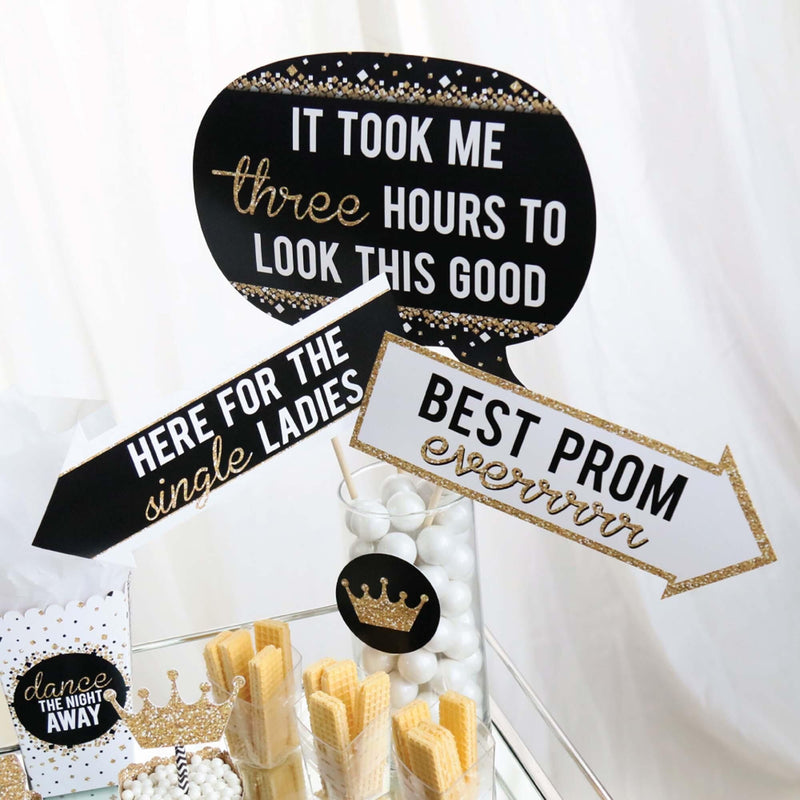 Funny Prom - 10 Piece Prom Night Party Photo Booth Props Kit