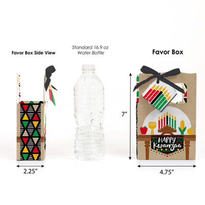 Happy Kwanzaa - African Heritage Holiday Party Favor Boxes - Set of 12