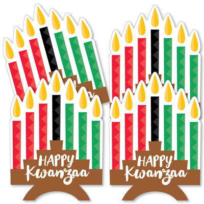 Happy Kwanzaa - Kinara Decorations DIY African Heritage Holiday Essentials - Set of 20