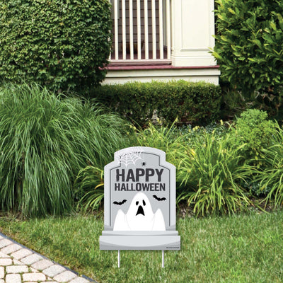 Graveyard Tombstones - Outdoor Lawn Sign - Halloween Party Yard Sign - 1 Piece