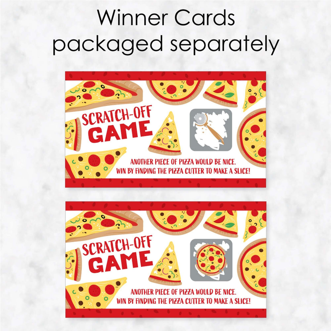 Pizza Party Time - Baby Shower or Birthday Party Game Scratch Off Cards ...