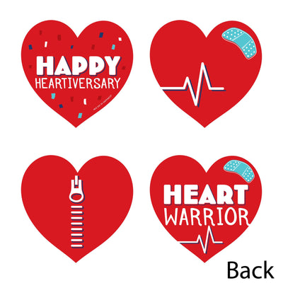 Happy Heartiversary - Hearts Decorations DIY CHD Awareness Essentials - Set of 20
