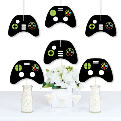 Game Zone - Decorations DIY Pixel Video Game Party or Birthday Party Essentials - Set of 20