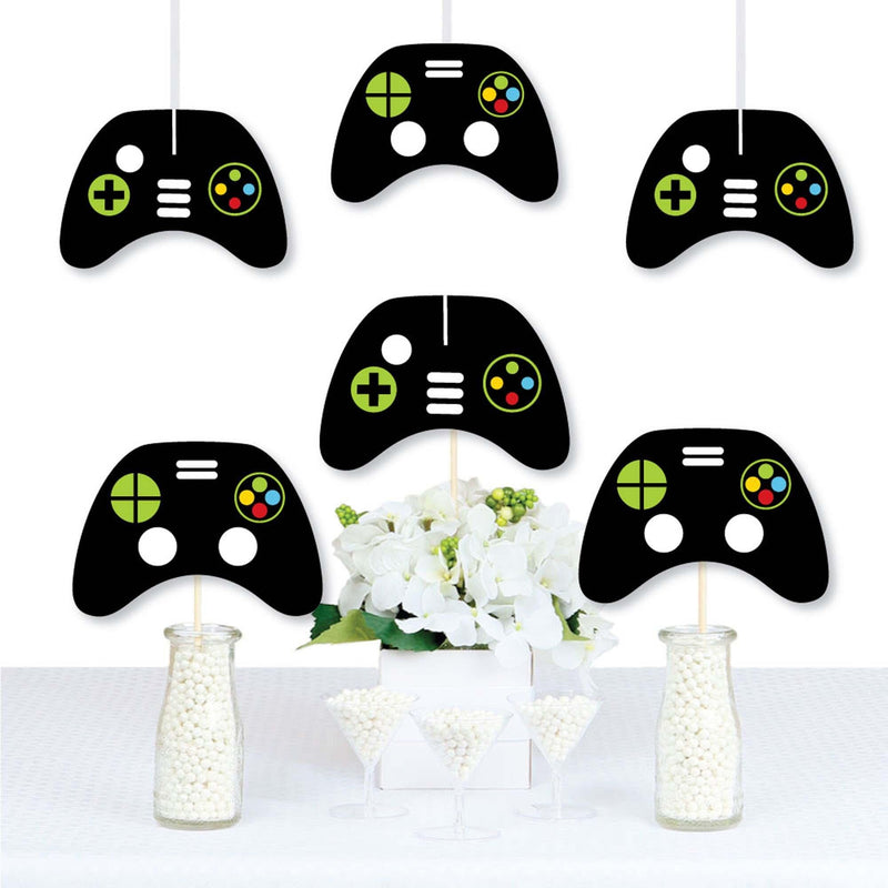 Game Zone - Decorations DIY Pixel Video Game Party or Birthday Party Essentials - Set of 20