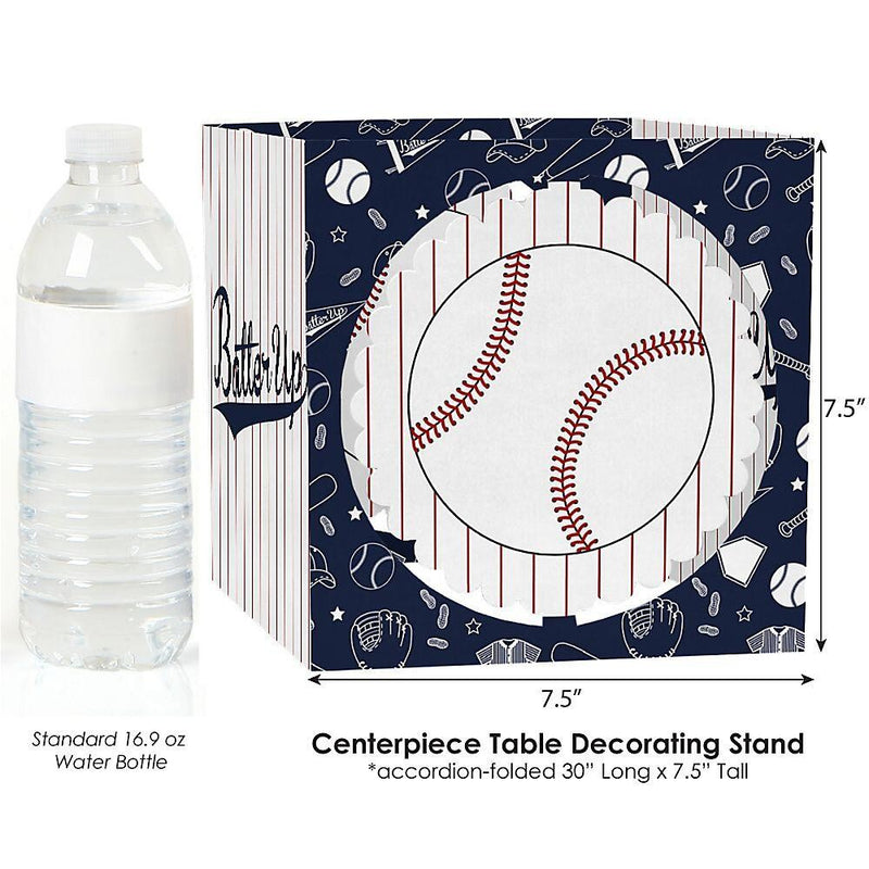 Batter Up - Baseball - Baby Shower or Birthday Party Centerpiece and Table Decoration Kit