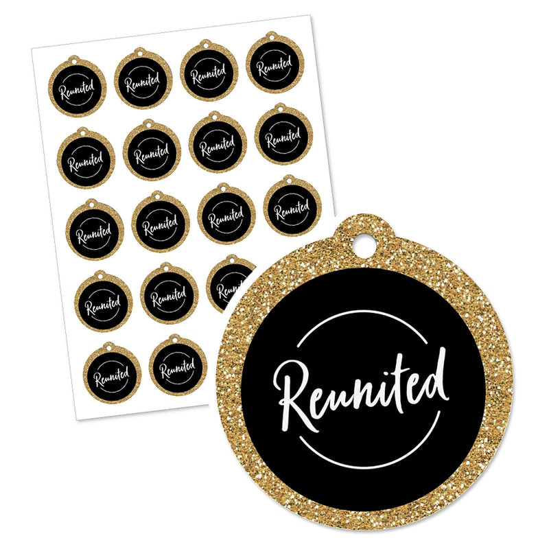 Reunited - School Class Reunion Party Favor Gift Tags (Set of 20)