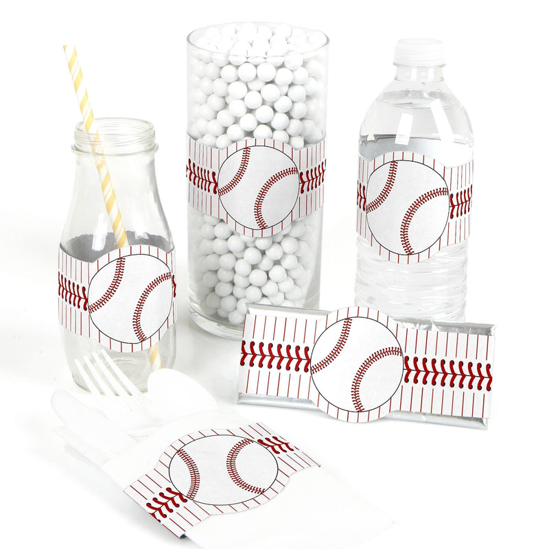 Batter Up - Baseball - DIY Party Wrappers - 15 ct