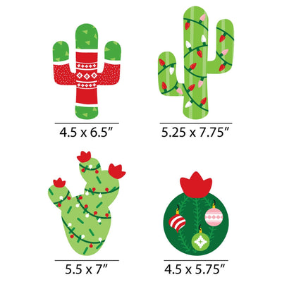 Merry Cactus - Decorations DIY Christmas Cactus Party Essentials - Set of 20