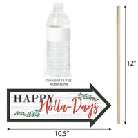 Funny Rustic Merry Friendsmas - 10 Piece Friends Christmas Party Photo Booth Props Kit