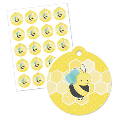 Honey Bee - Baby Shower or Birthday Party Favor Gift Tags (Set of 20)