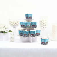 Railroad Party Crossing - Party Mini Favor Boxes - Steam Train Birthday Party or Baby Shower Treat Candy Boxes - Set of 12