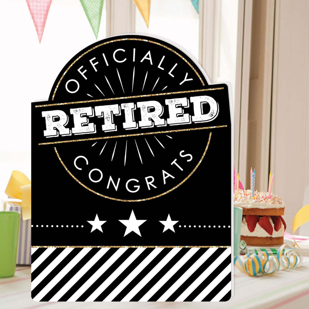 Happy Retirement - Congratulations Giant Greeting Card - Big Shaped Jumborific Card - 16.5 x 22 inches