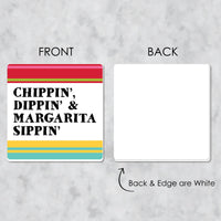 Let's Fiesta - Funny Mexican Fiesta Decorations - Drink Coasters - Set of 6