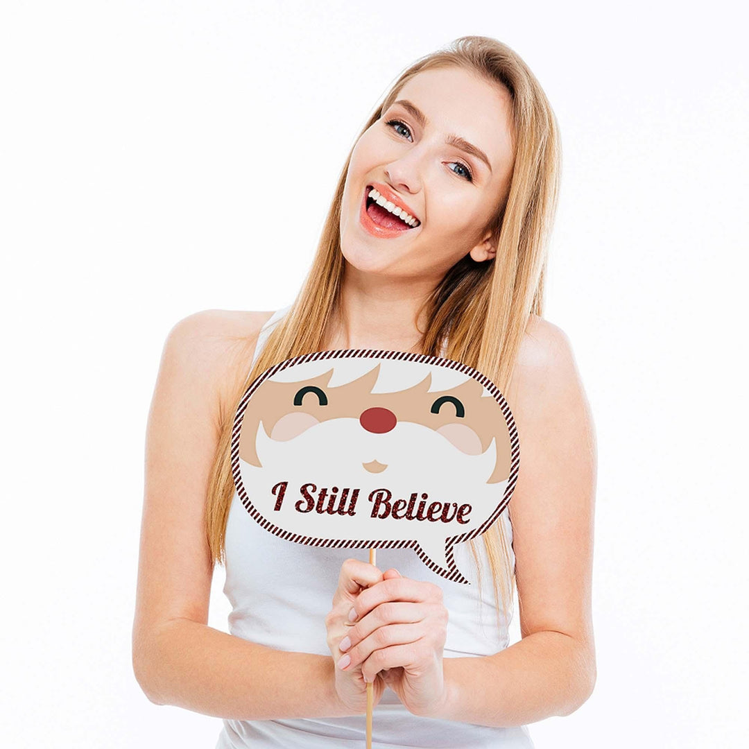 Funny Christmas - 10 Piece Christmas Photo Booth Props Kit