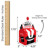Ta-Da, Magic Show - Treat Box Party Favors - Magical Birthday Party Goodie Gable Boxes - Set of 12