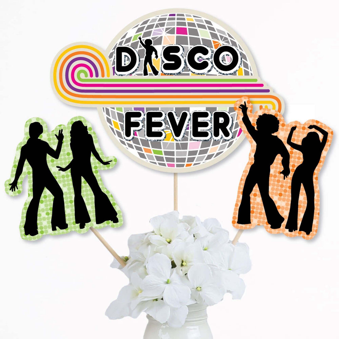 70's Disco - 1970s Disco Fever Party Centerpiece Sticks - Table Toppers - Set of 15