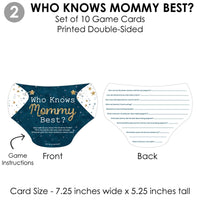 Twinkle Twinkle Little Star - 4 Baby Shower Games - 10 Cards Each - Who Knows Mommy Best, Mommy or Daddy Quiz, What's in Your Purse and Oh Baby - Gamerific Bundle
