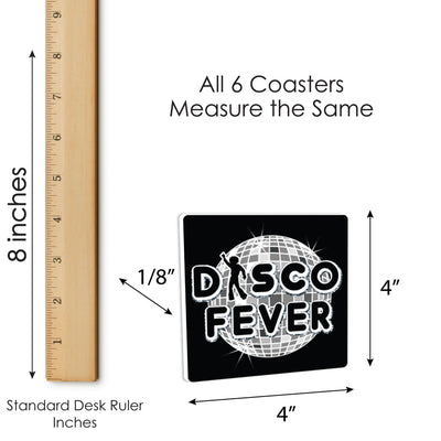70's Disco - Funny 1970s Disco Fever Party Decorations - Drink Coasters - Set of 6
