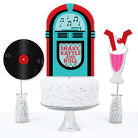 50's Sock Hop - 1950s Rock N Roll Party Centerpiece Sticks - Table Toppers - Set of 15