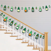 Irish Gnomes - St. Patrick's Day Party DIY Decorations - Clothespin Garland Banner - 44 Pieces