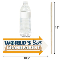 Funny Happy Grandparents Day - Grandma & Grandpa Party Photo Booth Props Kit - 10 Piece