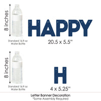 Happy Father's Day - We Love Dad Party Letter Banner Decoration - 36 Banner Cutouts and Happy Father's Day Banner Letters