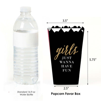 Girls Night Out - Bachelorette Party Favor Popcorn Treat Boxes - Set of 12