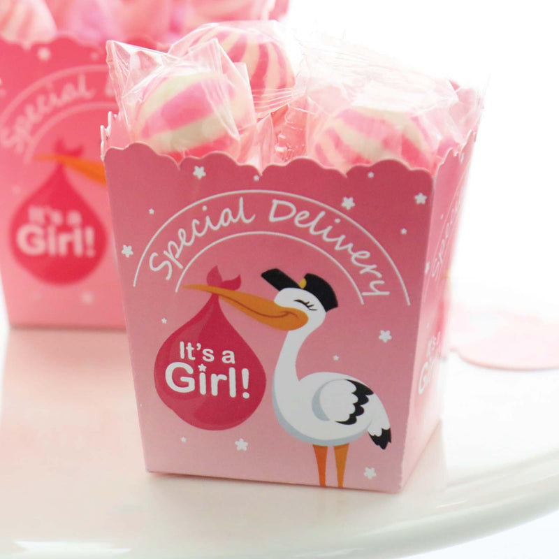 Girl Special Delivery - Party Mini Favor Boxes - Pink It&