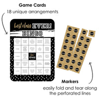 Reunited - Classmate Bingo Cards and Markers - School Class Reunion Party Bingo Game - Set of 18