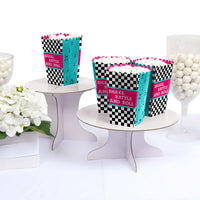 50's Sock Hop - 1950s Rock N Roll Party Favor Popcorn Treat Boxes - Set of 12