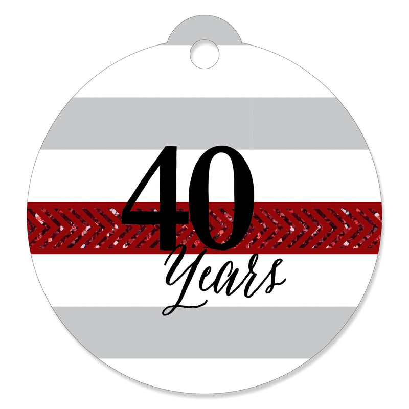 We Still Do - 40th Wedding Anniversary - Party Favor Gift Tags (Set of 20)