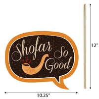 Funny Rosh Hashanah - Jewish New Year 10 Piece Photo Booth Props Kit