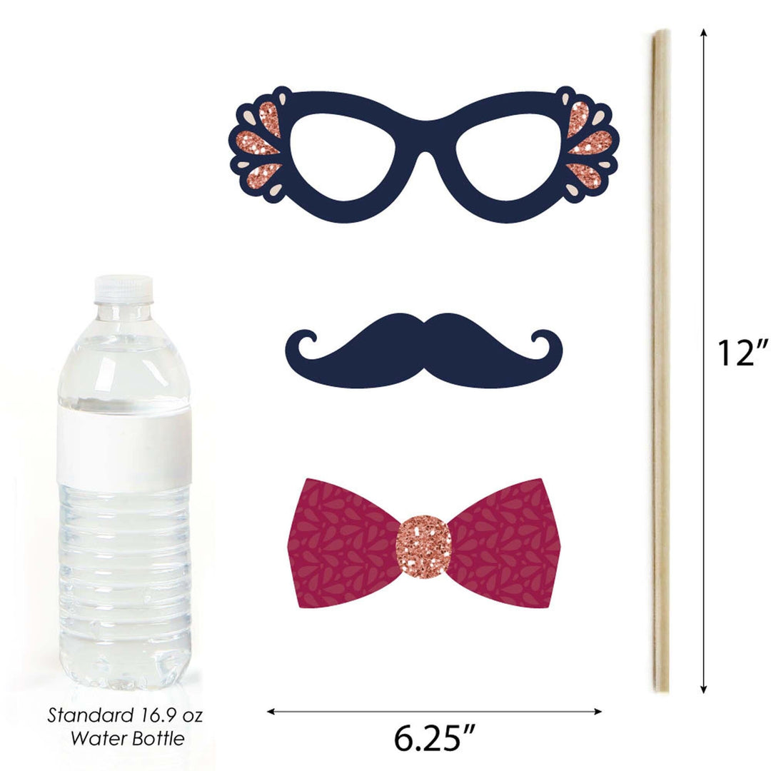 But First, Wine - Wine Tasting Party Photo Booth Props Kit - 20 Count