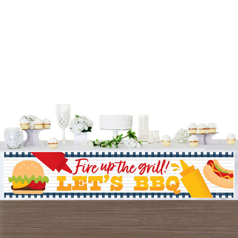 Fire Up the Grill - Summer BBQ Picnic Party Decorations Party Banner