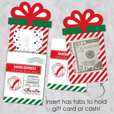 Santa's Special Delivery - From Santa Claus Christmas Money and Gift Card Sleeves - Nifty Gifty Card Holders - Set of 8